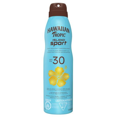 Hawaiian Tropic® Island Sport® Sweat Resistant Sunscreen Spray, SPF 30, 170g