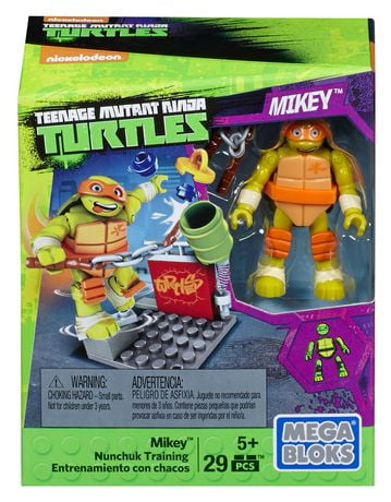 Mega Construx Teenage Mutant Ninja Turtles Mikey Nunchuk Training Pack ...