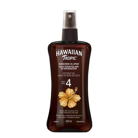 Hawaiian Tropic® Sunscreen Oil Pump Spray, SPF 4, 240ml