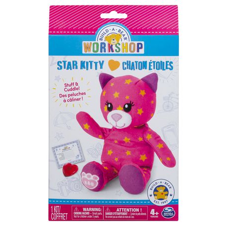 NEW Build A Bear Workshop star kitty chaton etoiles Stuff & Cuddle 