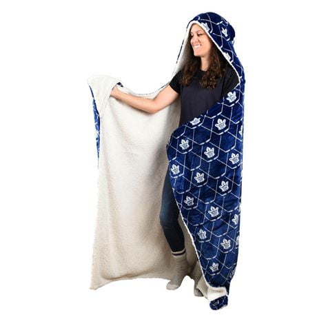 NHL Toronto Maple Leafs Hooded Wearable Throw Blanket, 50