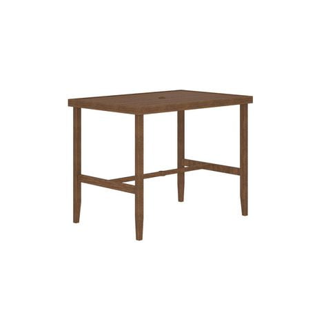 COSCO Outdoor Living, Patio Bar Table, Steel, Brown ...