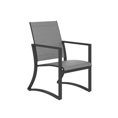 Cosco Outdoor Furniture Patio Dining Chairs 6 Pack Steel Light Gray Sling Walmart Canada