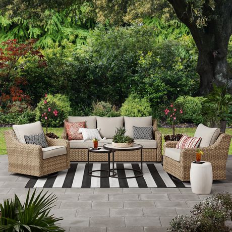 River oaks 5 2024 piece outdoor conversation set