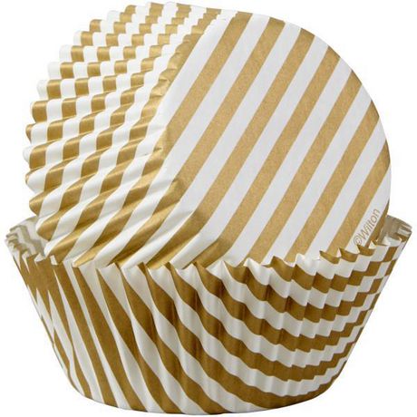 Wilton Gold Stripes Cupcake Liners, 50-Count | Walmart Canada