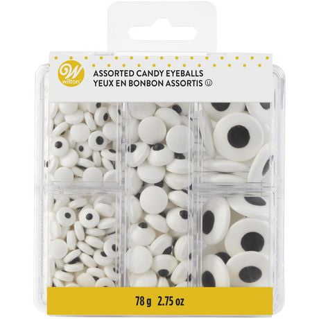 Wilton White Candy Eyeballs, Assorted Eyeball Box