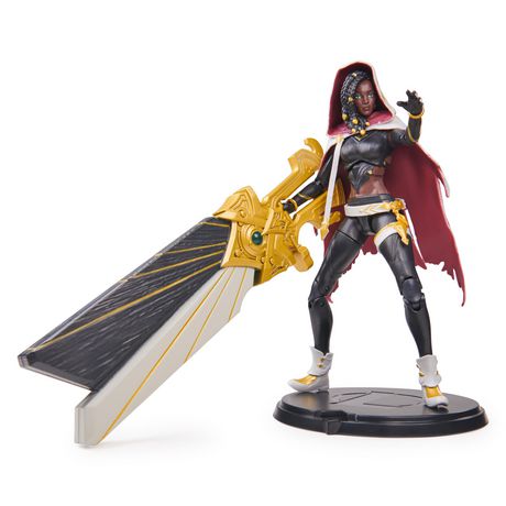 League of Legends, Official Akali Premium Collectible Action Figure with  Base, Over 7-Inches Tall, The Champion Collection, Collector Grade, Ages 14