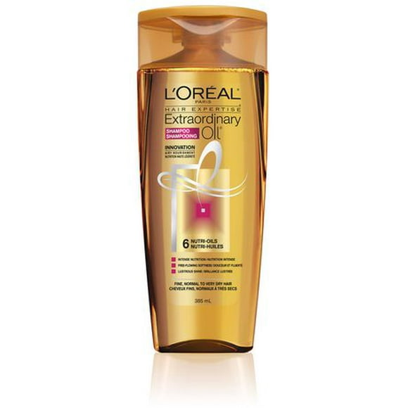 L'Oréal Paris Hair Expertise, 6 nutri-Oils Extraordinary Oil Shampoo,, 385 mL, 385 mL