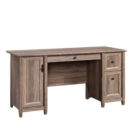 Sauder Edge Water Computer Desk, Washed Walnut, 431583 | Walmart Canada