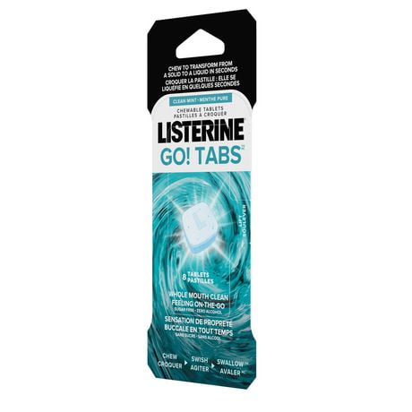 Listerine GO! Tabs Chewable Mint 8 Tablets | Walmart Canada