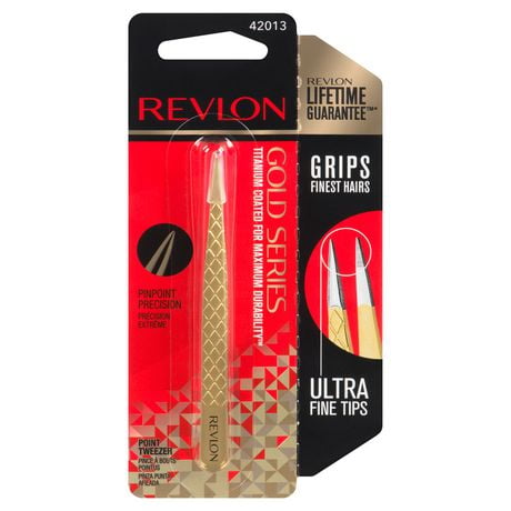 Revlon Gold Series Titanium Coated™ Point Tweezer, 1 Beauty Tools