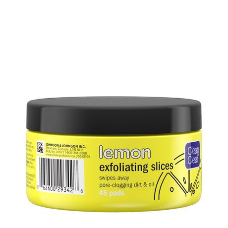 face cleansing vitamin exfoliating pads lemon clean clear