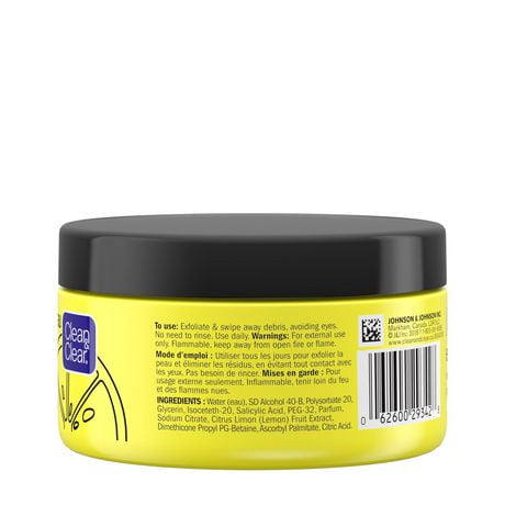 face vitamin cleansing exfoliating pads lemon clean clear