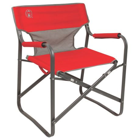 Coleman Outpost Breeze Deck Chair, Red