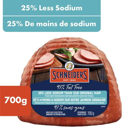 Schneiders 97% Fat Free Lower Sodium Smoked Ham, 700 g