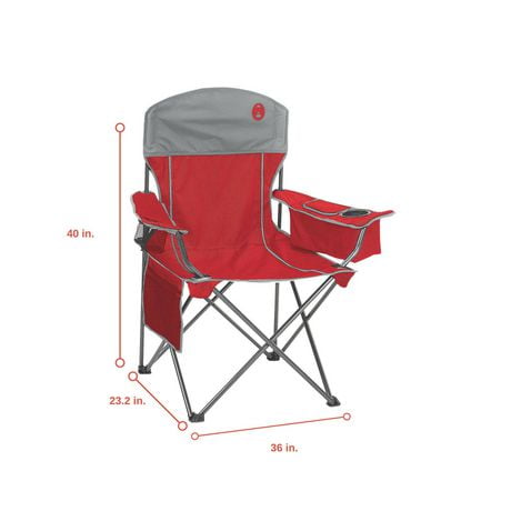 coleman quad chair with cooler