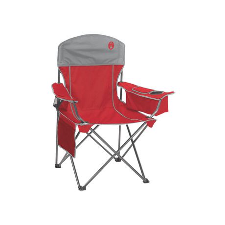 Coleman Cooler Quad Chair, Red-Grey | Walmart Canada