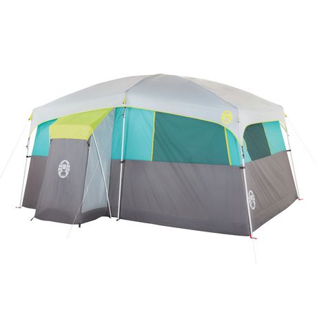 Coleman Tenaya LED Lighted Fast Pitch 8-Person Cabin with Closet ...