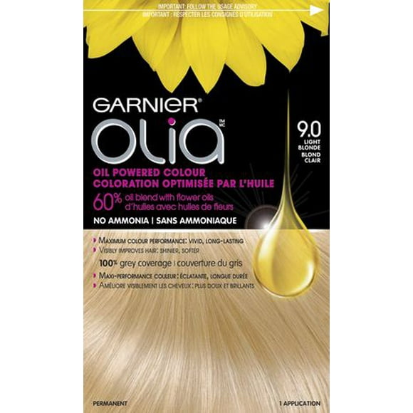 Coloration permanente optimisée par l'huile pour les cheveux sans ammoniaque Olia de Garnier, 1 unité