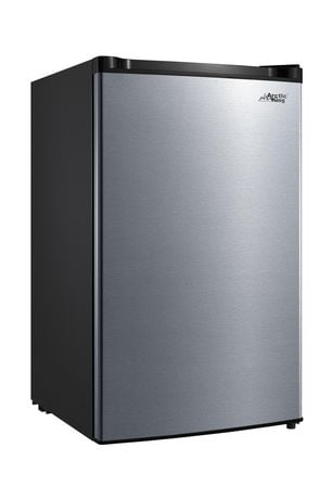 Arctic King 4.4 cu ft One-Door Compact Refrigerator, Stainless Steel ...