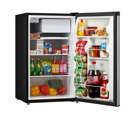 Arctic King 4.4 cu ft One-Door Compact Refrigerator, Stainless Steel ...