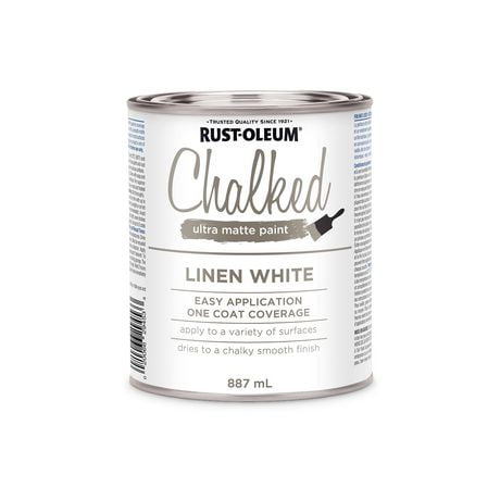 Rust-Oleum Specialty Linen White Chalked Ultra Matte Paint, 887 mL