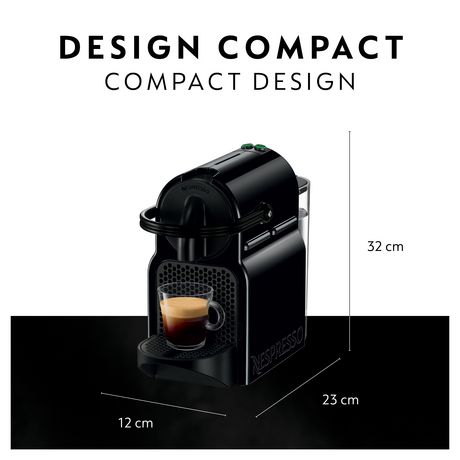 Machine à espresso Inissia de Nespresso par De'Longhi avec mousseur à lait Aeroccino