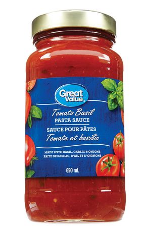 Great Value Tomato Basil Pasta Sauce Walmart Canada