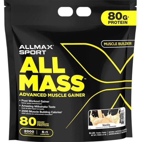 Allmax Allmass - Vanilla, Allmax Allmass Advanced Muscle Gainer - Vanilla