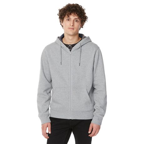 iJeans Men’s Zipped Hoodie with Inside Fleece in Plaid - Walmart.ca