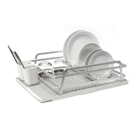 Tada Dish Rack with Light Grey Silicone Drying Mat | Walmart Canada