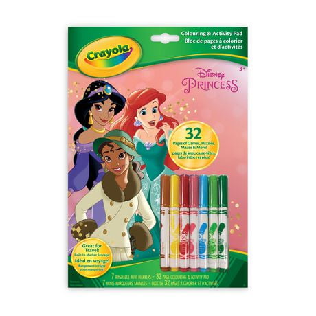 Crayola Colouring & Activity Book, Disney Princess, 32 colouring pages.