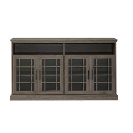 tv slate console cabinets grey door storage glass classic