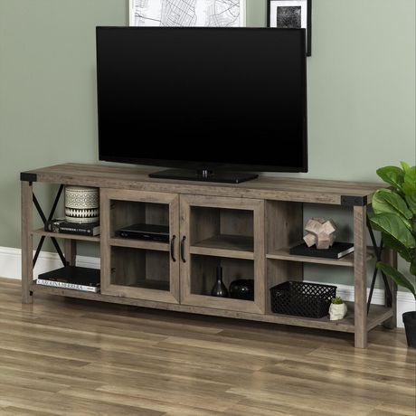 Modern Farmhouse Metal X TV Stand for TV's up to 78 ...