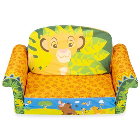 Marshmallow Furniture, Children's 2-in-1 Flip Open Foam Sofa, Disney’s The Lion King, by Spin Master