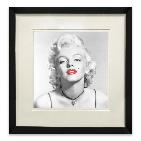 Artissimo Designs The Look of Love Red Lips Framed Paper Print with ...