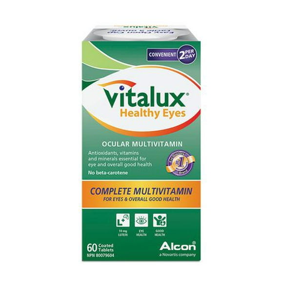 VITALUX(MD) Santé oculaire, multivitamines oculaires, DMLA 60&nbsp;comprimés