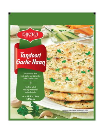 Bikaji Frozen Tandoori Garlic Naan