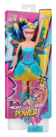 Dress-up Girl Doll Toy NEW Barbie Princess Power Super Hero Doll Abby Blue 