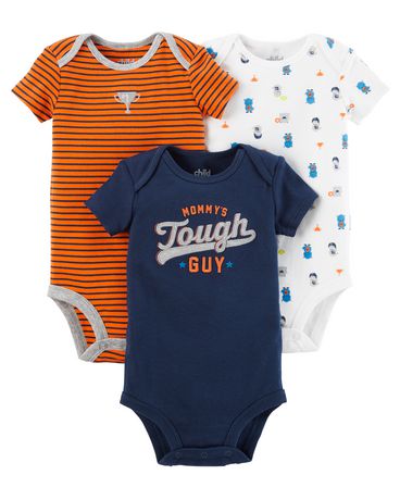 Child of Mine made by Carter's 3Pack Newborn Boys Bodysuits -Tough ...