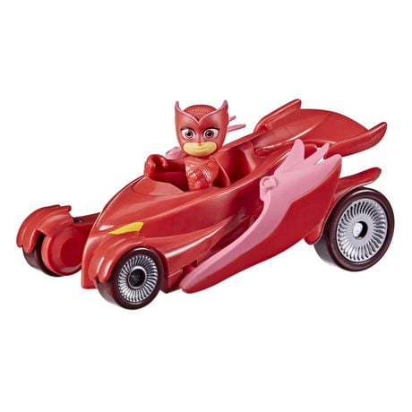 PJ Masks Owlette Deluxe Vehicle Preschool Toy, Owl Glider Car with Flapping Wings and Owlette Action Figure for Kids Ages 3 and Up, Ages 3 and up