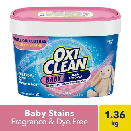 Détachant multi-usage OxiClean pour vêtements de bébé en poudre 1,36kg Poudre