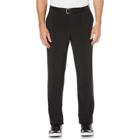 Van Heusen Men's Flex Straight Fit Flat Front Pant, Charcoal, 36W