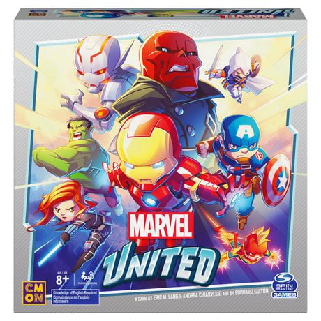 Marvel United, Jeu de cartes stratégique coopératif de super-héros, pour les adultes et les enfants à partir de 8 ans