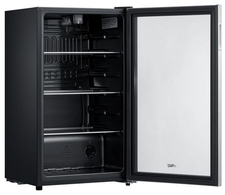 arctic king 115 can beverage fridge stainless steel frame