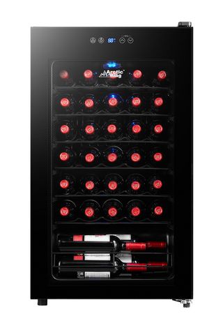 Arctic King Premium 34-Bottle Wine Cooler, Electrical Control Black