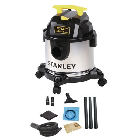 Stanley 4 Gallon Wet or Dry Vacuum, 4Gal Vac