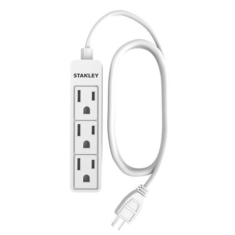 Stanley Powermax 3-Outlet Grounded Power Strip, 3-outlet