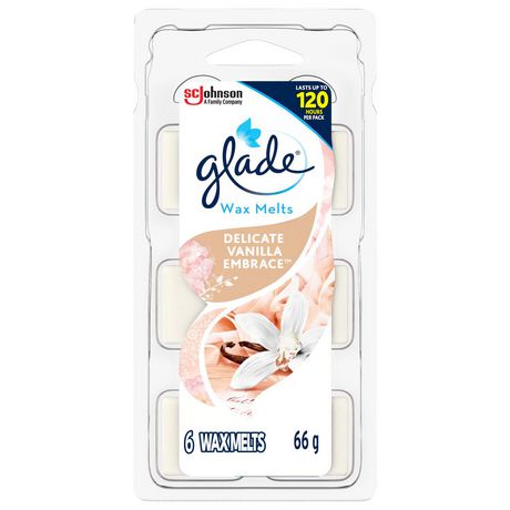 Glade Wax Melt Refills Air Freshener, Delicate Vanilla Embrace, 6 Melts ...