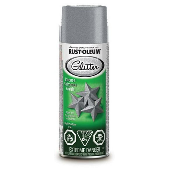 Rust-Oleum Specialty Silver Glitter Spray Paint, 290 g